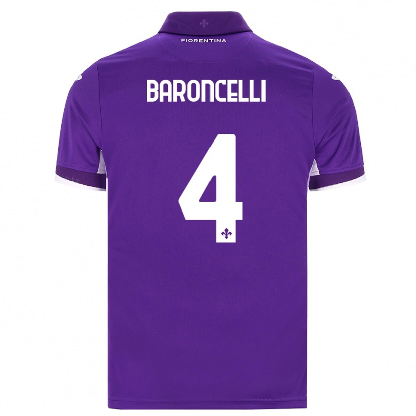 Danxen Kinder Leonardo Baroncelli #4 Lila Weiß Pink Heimtrikot Trikot 2026/27 T-Shirt Schweiz