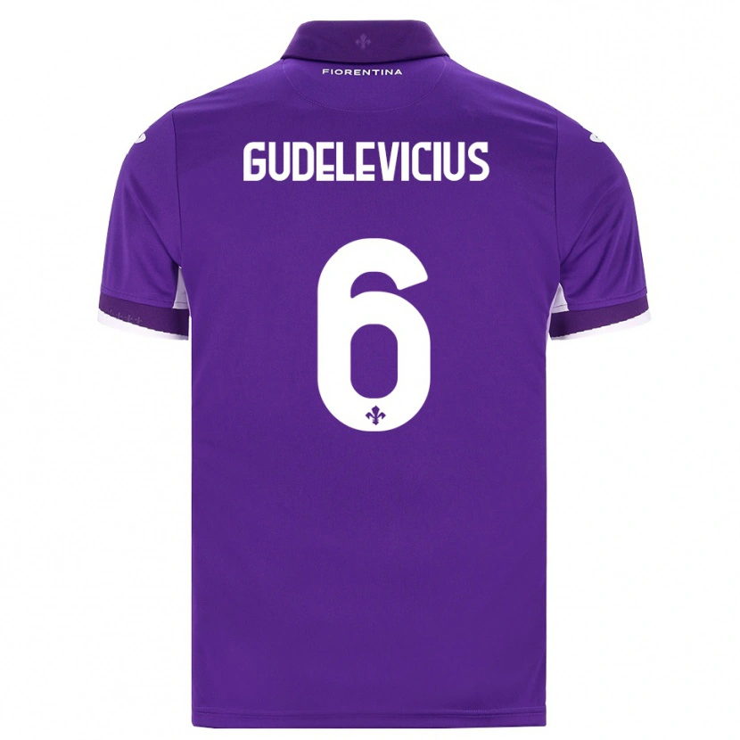 Danxen Kinder Ernestas Gudelevicius #6 Lila Weiß Pink Heimtrikot Trikot 2026/27 T-Shirt Schweiz