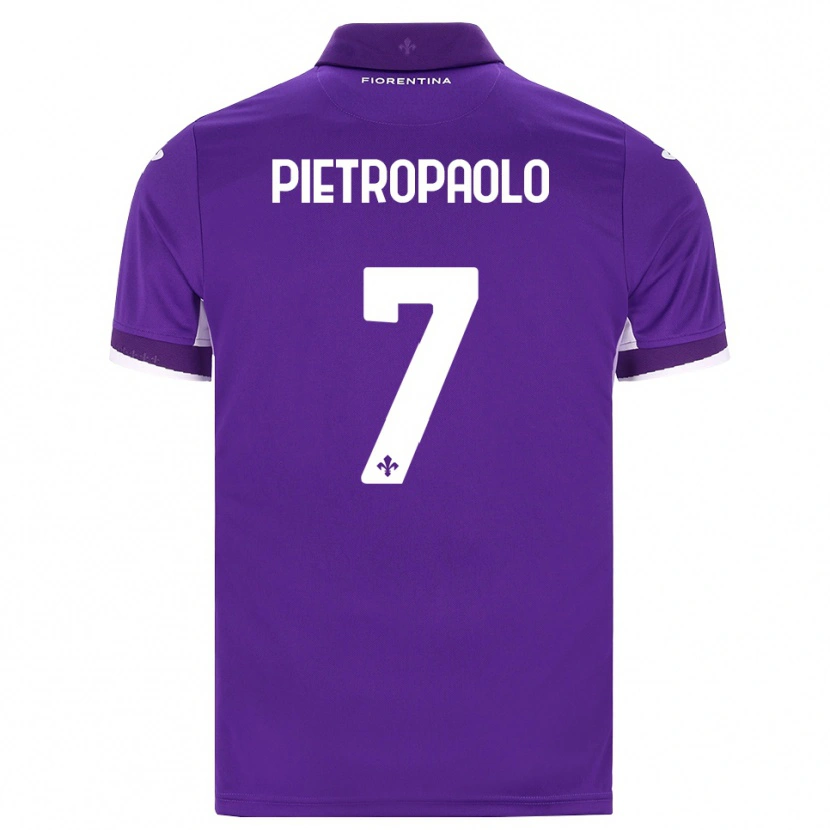 Danxen Kinder Mario Pietropaolo #7 Lila Weiß Pink Heimtrikot Trikot 2026/27 T-Shirt Schweiz