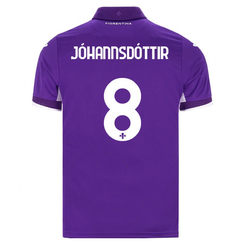 Danxen Kinder Alexandra Jóhannsdóttir #8 Lila Weiß Pink Heimtrikot Trikot 2026/27 T-Shirt Schweiz