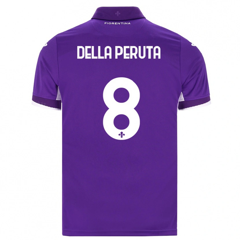 Danxen Kinder Victoria Della Peruta #8 Lila Weiß Pink Heimtrikot Trikot 2026/27 T-Shirt Schweiz