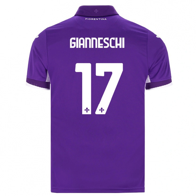 Danxen Kinder Noah Gianneschi #17 Lila Weiß Pink Heimtrikot Trikot 2026/27 T-Shirt Schweiz