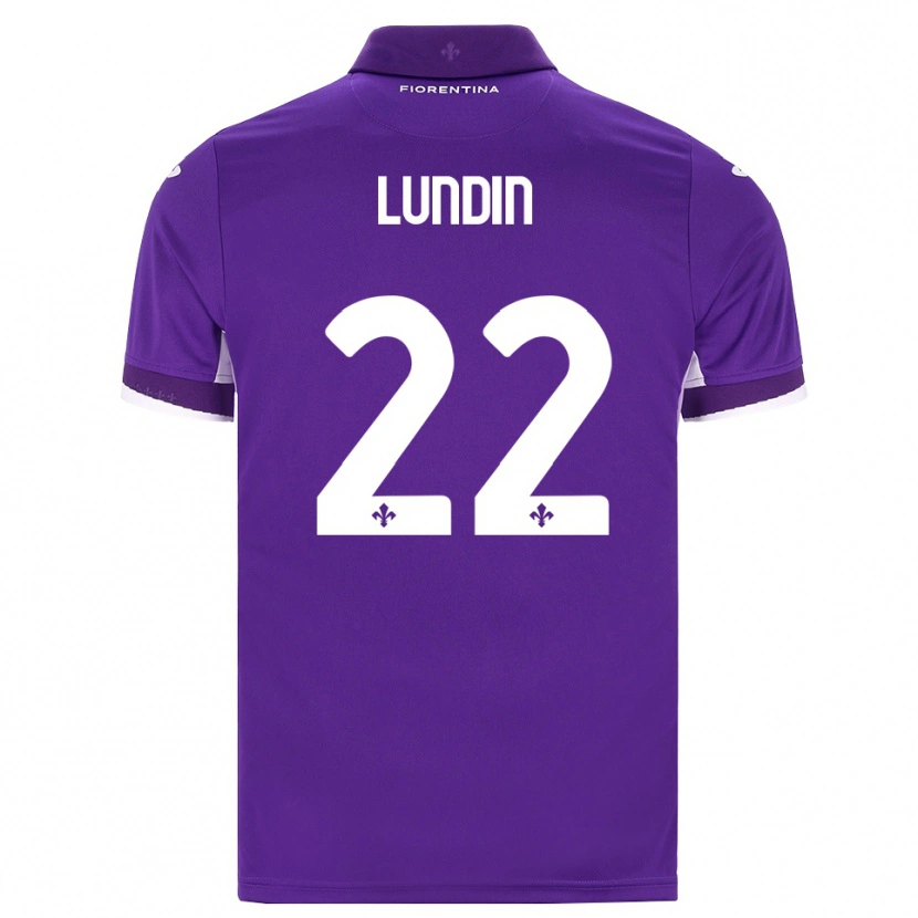 Danxen Kinder Karin Lundin #22 Lila Weiß Pink Heimtrikot Trikot 2026/27 T-Shirt Schweiz