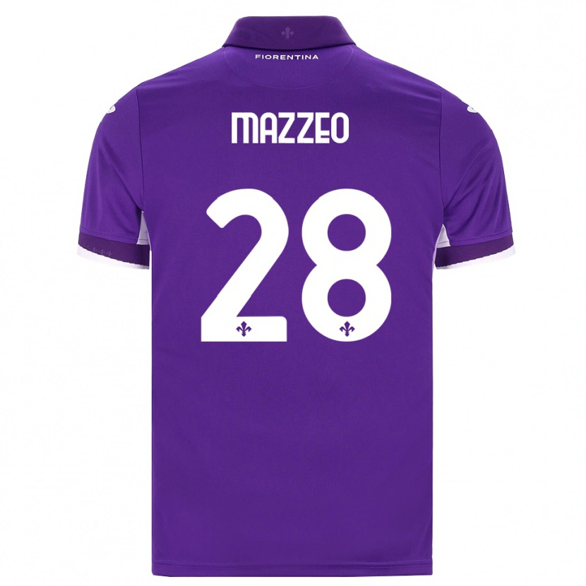 Danxen Kinder Brando Mazzeo #28 Lila Weiß Pink Heimtrikot Trikot 2026/27 T-Shirt Schweiz