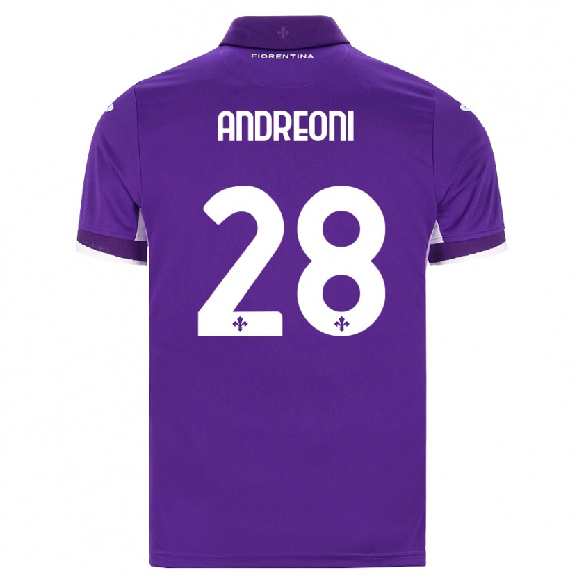Danxen Kinder Caterina Andreoni #28 Lila Weiß Pink Heimtrikot Trikot 2026/27 T-Shirt Schweiz
