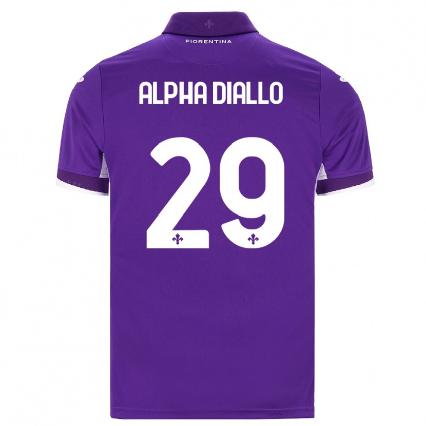 Danxen Kinder Alpha Diallo #29 Lila Weiß Pink Heimtrikot Trikot 2026/27 T-Shirt Schweiz