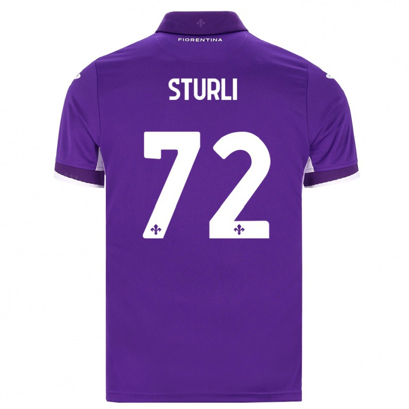 Danxen Kinder Edoardo Sturli #72 Lila Weiß Pink Heimtrikot Trikot 2026/27 T-Shirt Schweiz