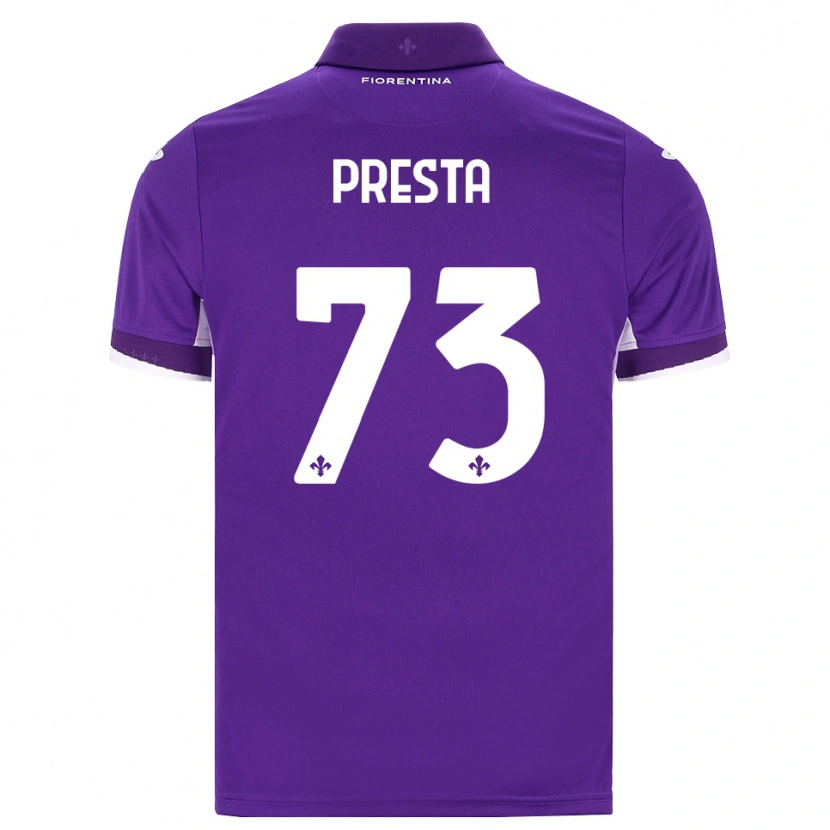 Danxen Kinder Francesco Presta #73 Lila Weiß Pink Heimtrikot Trikot 2026/27 T-Shirt Schweiz