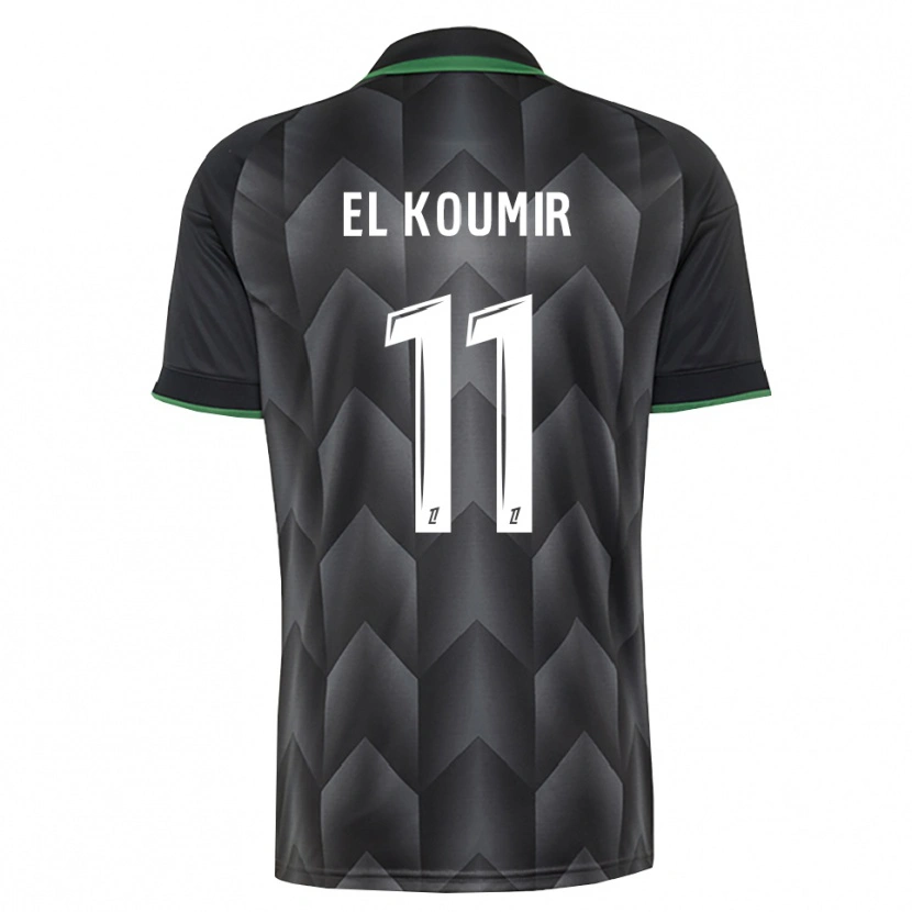 Danxen Kinder Kaîna El Koumir #11 Schwarzgrün Auswärtstrikot Trikot 2026/27 T-Shirt Schweiz
