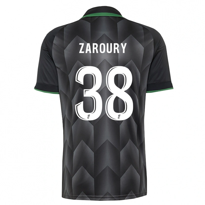 Danxen Kinder Anass Zaroury #38 Schwarzgrün Auswärtstrikot Trikot 2026/27 T-Shirt Schweiz