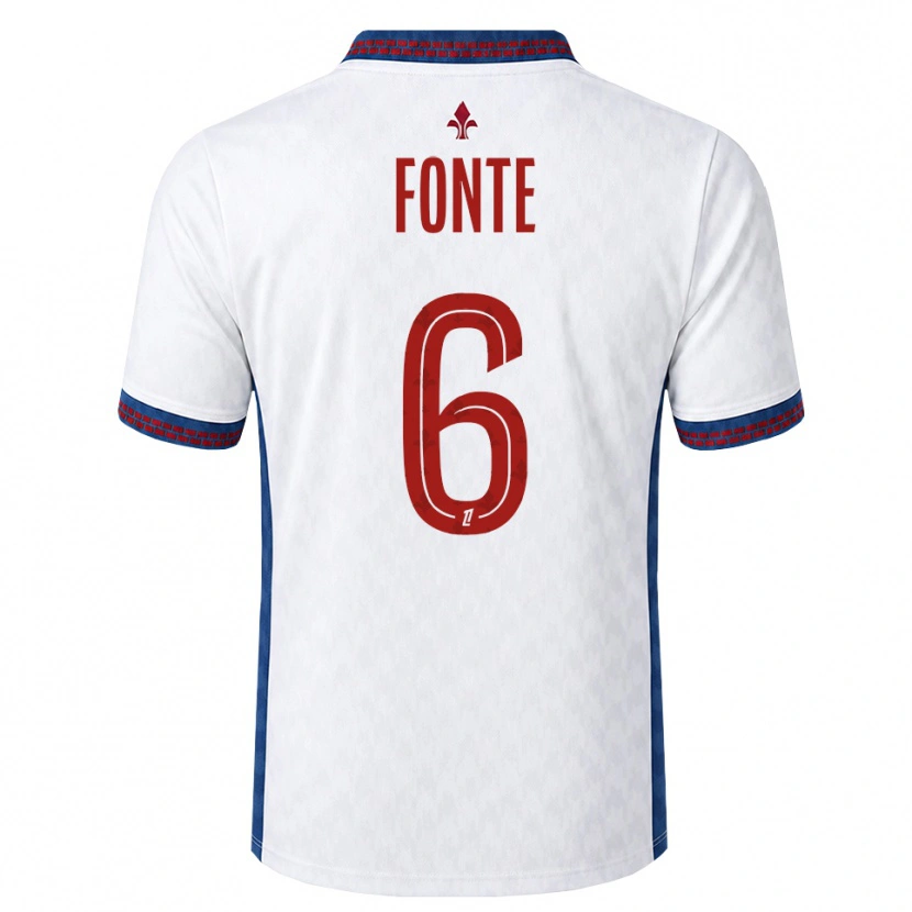 Danxen Kinder Jose Fonte #6 Rot Weiß Blau Auswärtstrikot Trikot 2026/27 T-Shirt Schweiz