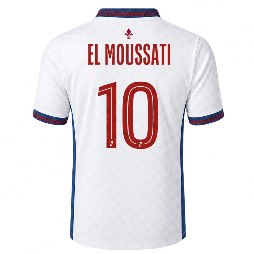 Danxen Kinder Redouane El Moussati #10 Rot Weiß Blau Auswärtstrikot Trikot 2026/27 T-Shirt Schweiz