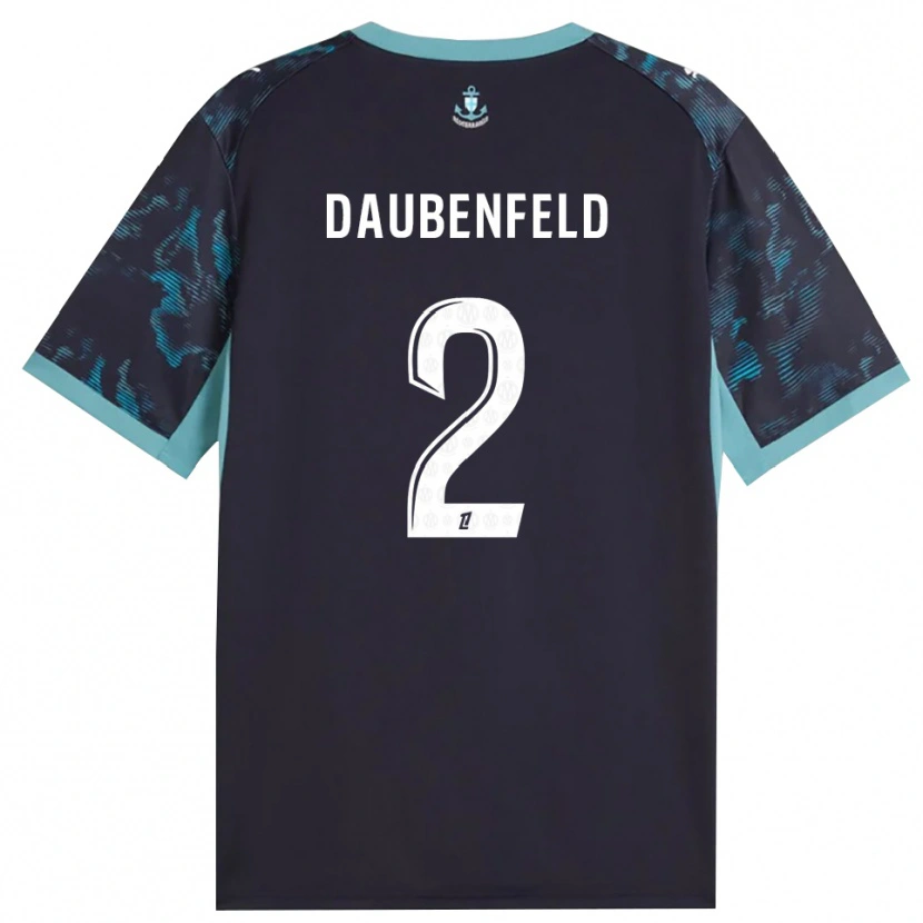 Danxen Kinder Lucas Daubenfeld #2 Blass Türkis Weiß Schwarz Auswärtstrikot Trikot 2026/27 T-Shirt Schweiz