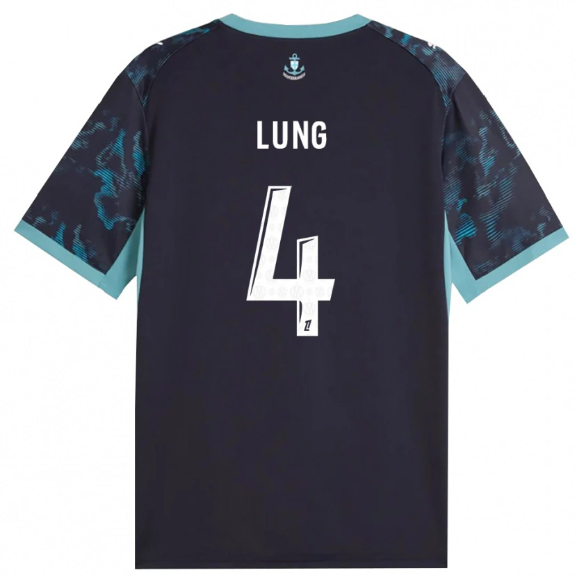 Danxen Kinder Sacha Lung #4 Blass Türkis Weiß Schwarz Auswärtstrikot Trikot 2026/27 T-Shirt Schweiz