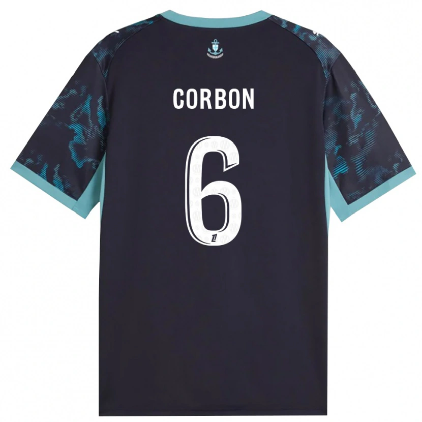 Danxen Kinder Max Corbon #6 Blass Türkis Weiß Schwarz Auswärtstrikot Trikot 2026/27 T-Shirt Schweiz