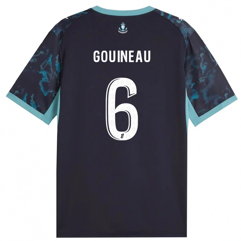 Danxen Kinder Coline Gouineau #6 Blass Türkis Weiß Schwarz Auswärtstrikot Trikot 2026/27 T-Shirt Schweiz