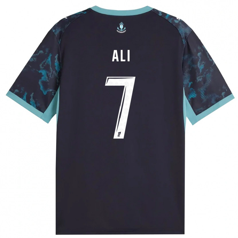 Danxen Kinder Azhar Ali #7 Blass Türkis Weiß Schwarz Auswärtstrikot Trikot 2026/27 T-Shirt Schweiz
