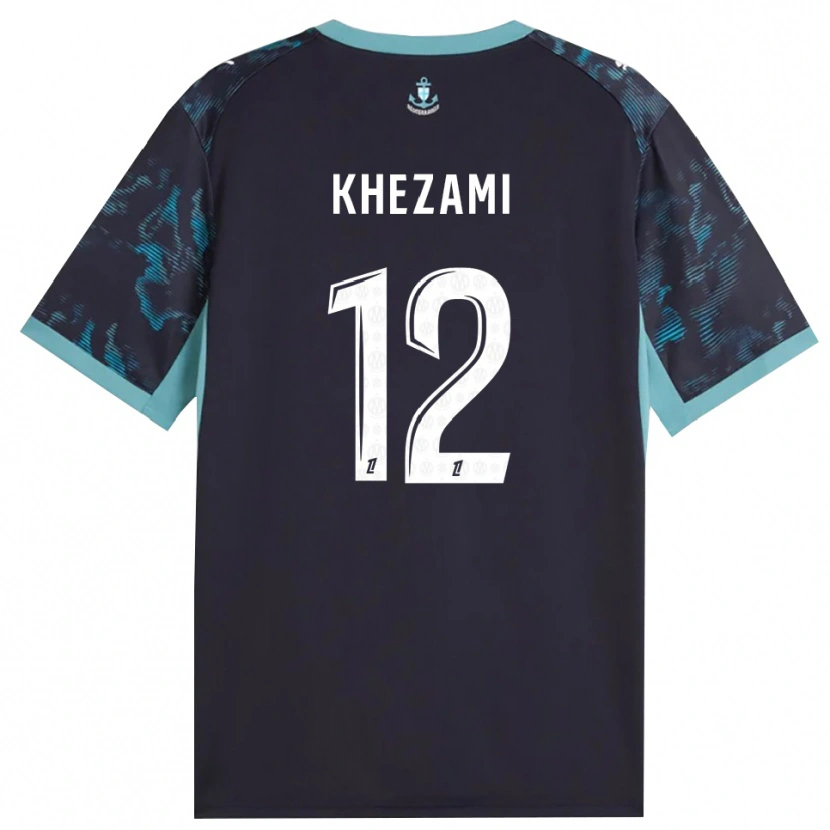 Danxen Kinder Roselène Khezami #12 Blass Türkis Weiß Schwarz Auswärtstrikot Trikot 2026/27 T-Shirt Schweiz
