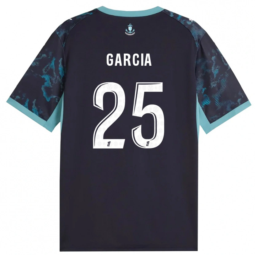 Danxen Kinder Ulisses Garcia #25 Blass Türkis Weiß Schwarz Auswärtstrikot Trikot 2026/27 T-Shirt Schweiz