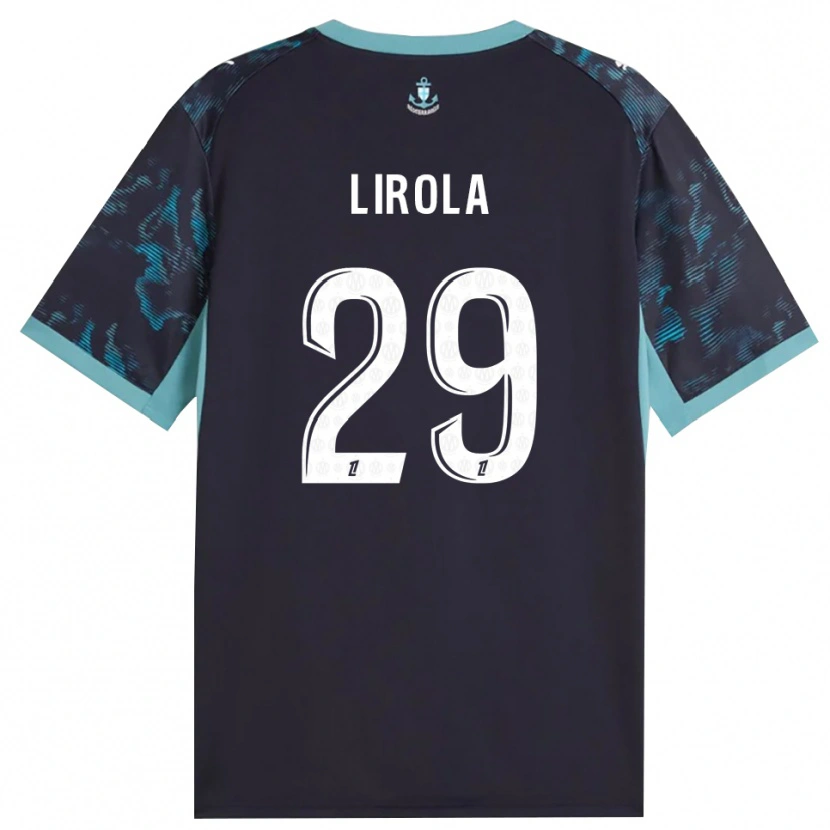 Danxen Kinder Pol Lirola #29 Blass Türkis Weiß Schwarz Auswärtstrikot Trikot 2026/27 T-Shirt Schweiz