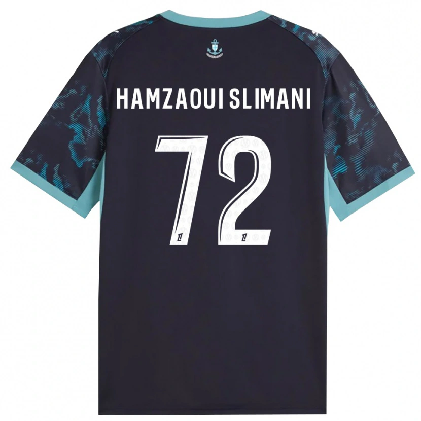 Danxen Kinder Hilan Hamzaoui Slimani #72 Blass Türkis Weiß Schwarz Auswärtstrikot Trikot 2026/27 T-Shirt Schweiz