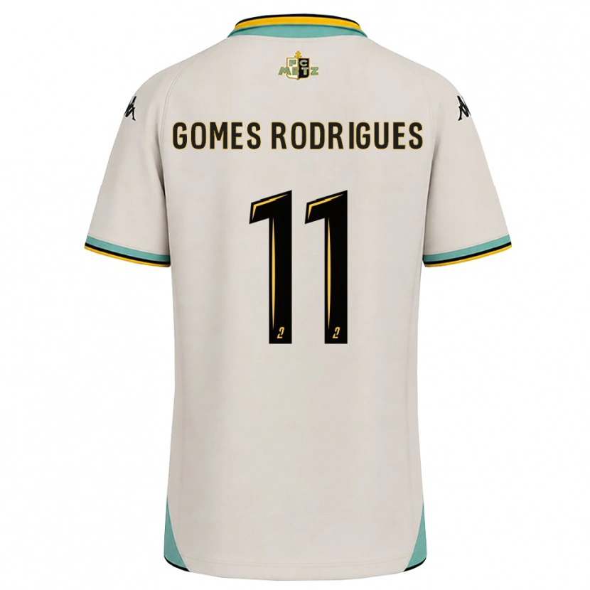 Danxen Kinder Jess Gomes Rodrigues #11 Florales Weiß Schwarz Auswärtstrikot Trikot 2026/27 T-Shirt Schweiz