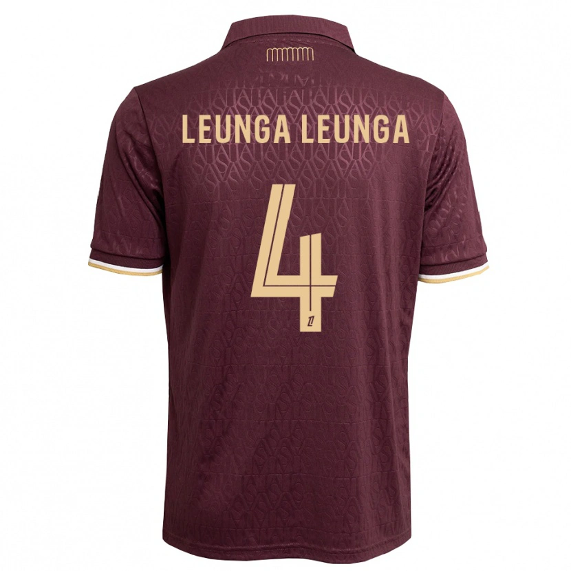 Danxen Kinder Daryl Leunga Leunga #4 Weinrot Sandbraun Auswärtstrikot Trikot 2026/27 T-Shirt Schweiz