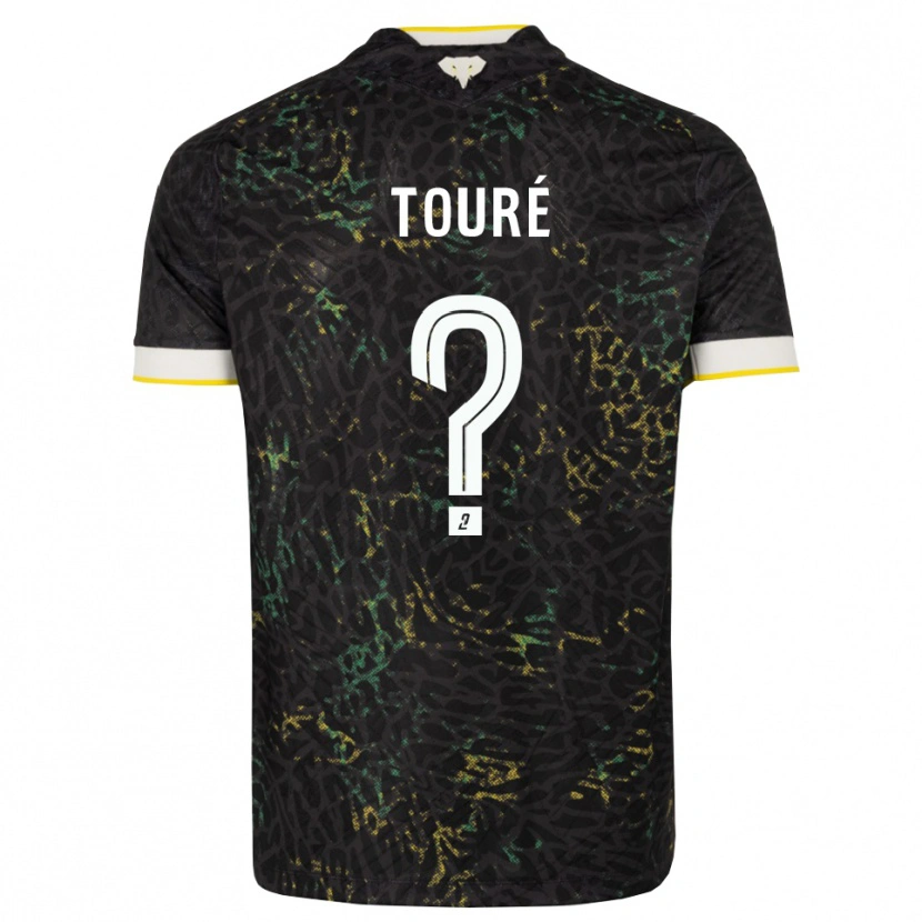 Danxen Kinder Sankoumba Touré #0 Schwarz Weiß Gelb Auswärtstrikot Trikot 2026/27 T-Shirt Schweiz