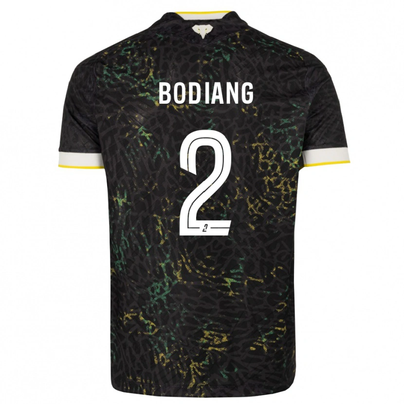 Danxen Kinder Moutanabi Bodiang #2 Schwarz Weiß Gelb Auswärtstrikot Trikot 2026/27 T-Shirt Schweiz