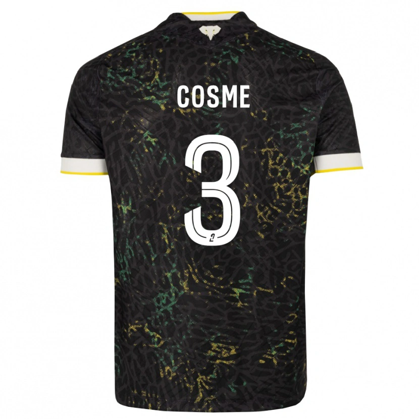 Danxen Kinder Caitlin Cosme #3 Schwarz Weiß Gelb Auswärtstrikot Trikot 2026/27 T-Shirt Schweiz