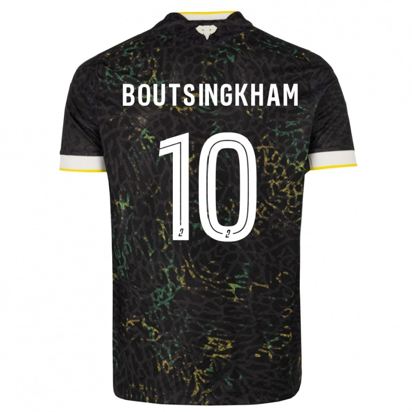 Danxen Kinder Hugo Boutsingkham #10 Schwarz Weiß Gelb Auswärtstrikot Trikot 2026/27 T-Shirt Schweiz