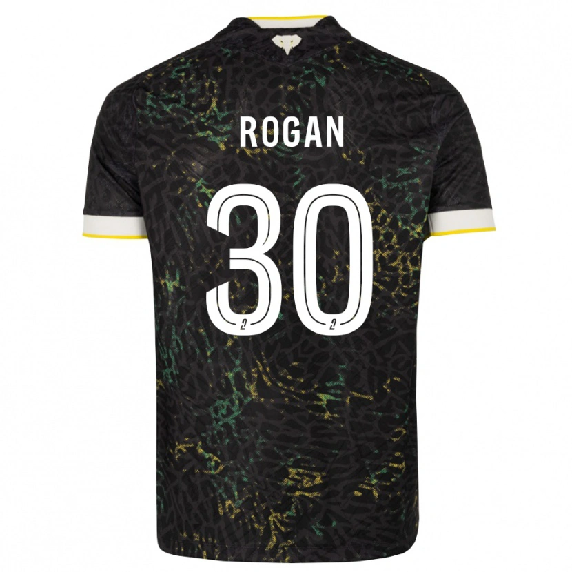 Danxen Kinder Manja Rogan #30 Schwarz Weiß Gelb Auswärtstrikot Trikot 2026/27 T-Shirt Schweiz