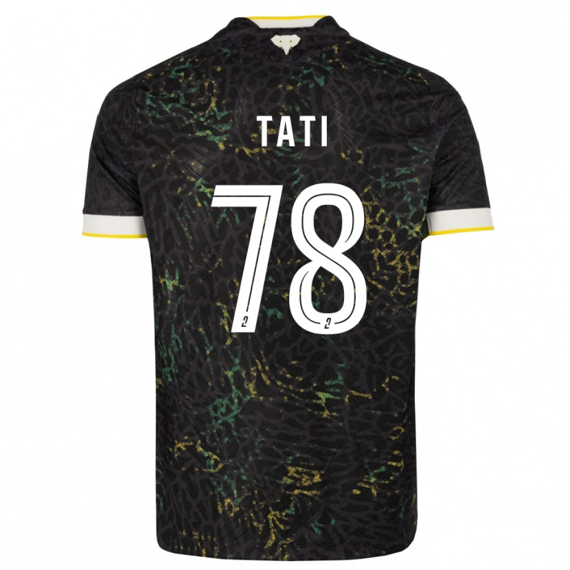 Danxen Kinder Tylel Tati #78 Schwarz Weiß Gelb Auswärtstrikot Trikot 2026/27 T-Shirt Schweiz
