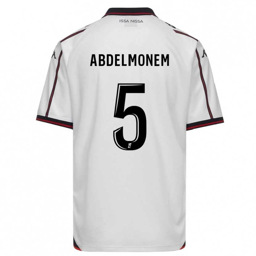 Danxen Kinder Mohamed Abdelmonem #5 Schwarz Weiß Auswärtstrikot Trikot 2026/27 T-Shirt Schweiz