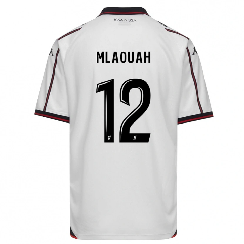 Danxen Kinder Sofiane Mlaouah #12 Schwarz Weiß Auswärtstrikot Trikot 2026/27 T-Shirt Schweiz