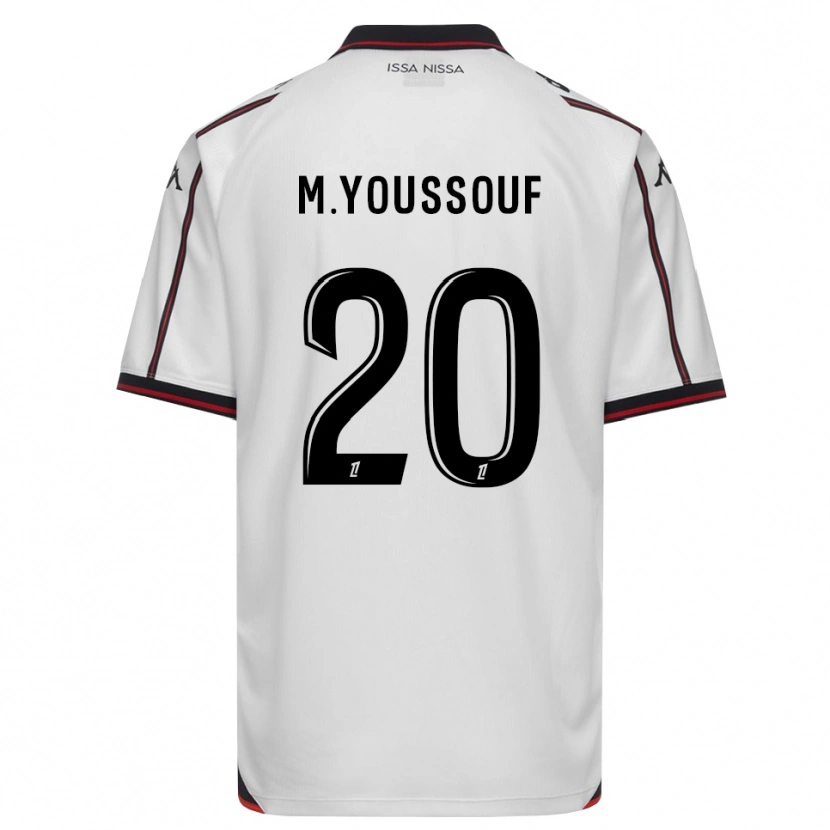 Danxen Kinder Mousslim Youssouf #20 Schwarz Weiß Auswärtstrikot Trikot 2026/27 T-Shirt Schweiz