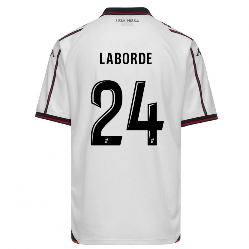 Danxen Kinder Gaëtan Laborde #24 Schwarz Weiß Auswärtstrikot Trikot 2026/27 T-Shirt Schweiz