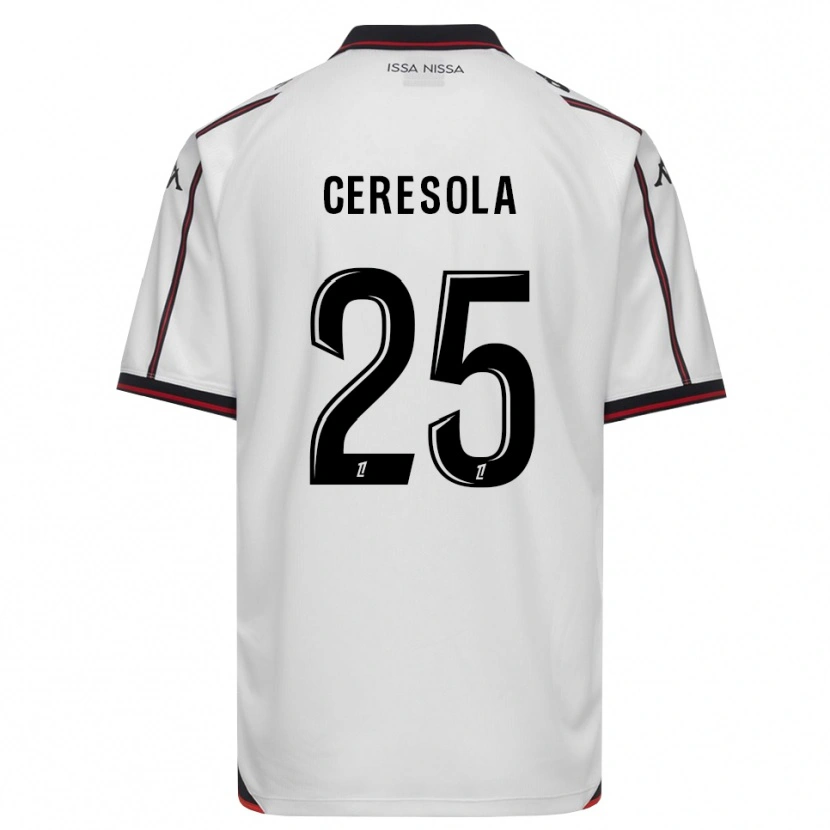 Danxen Kinder Manon Ceresola #25 Schwarz Weiß Auswärtstrikot Trikot 2026/27 T-Shirt Schweiz