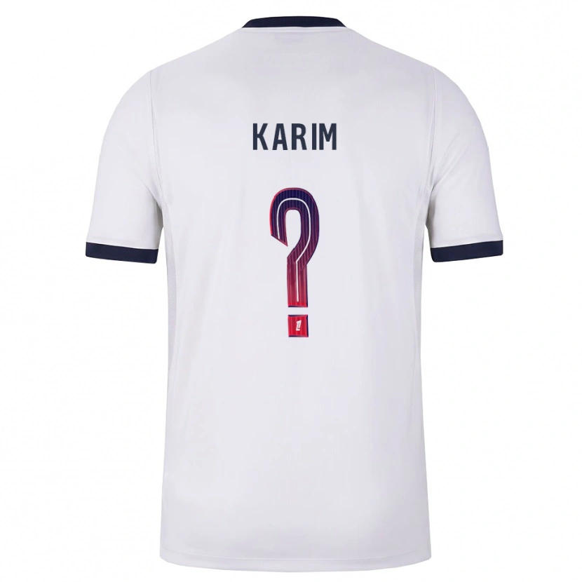 Danxen Kinder Élie Karim #0 Weiß Schwarz Rot Auswärtstrikot Trikot 2026/27 T-Shirt Schweiz
