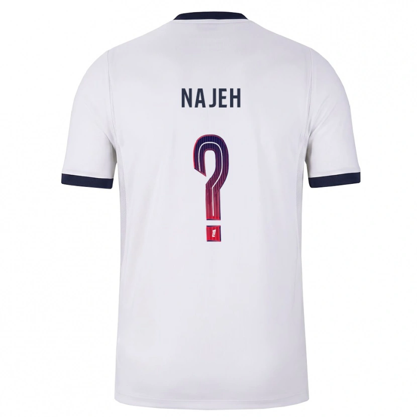 Danxen Kinder Kais Najeh #0 Weiß Schwarz Rot Auswärtstrikot Trikot 2026/27 T-Shirt Schweiz