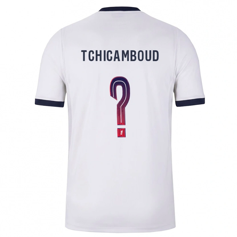 Danxen Kinder Queyrell Tchicamboud #0 Weiß Schwarz Rot Auswärtstrikot Trikot 2026/27 T-Shirt Schweiz