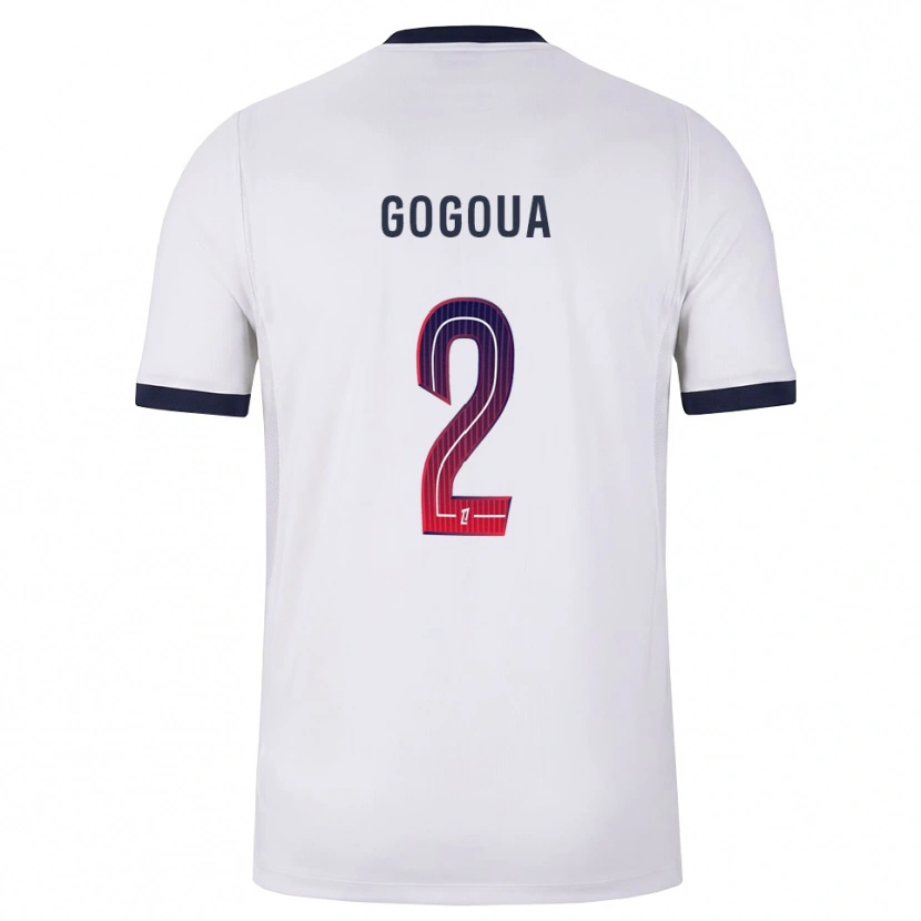Danxen Kinder Valentin Gogoua #2 Weiß Schwarz Rot Auswärtstrikot Trikot 2026/27 T-Shirt Schweiz
