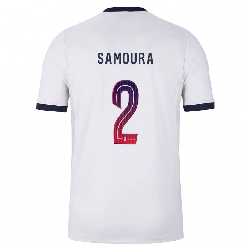 Danxen Kinder Thiniba Samoura #2 Weiß Schwarz Rot Auswärtstrikot Trikot 2026/27 T-Shirt Schweiz