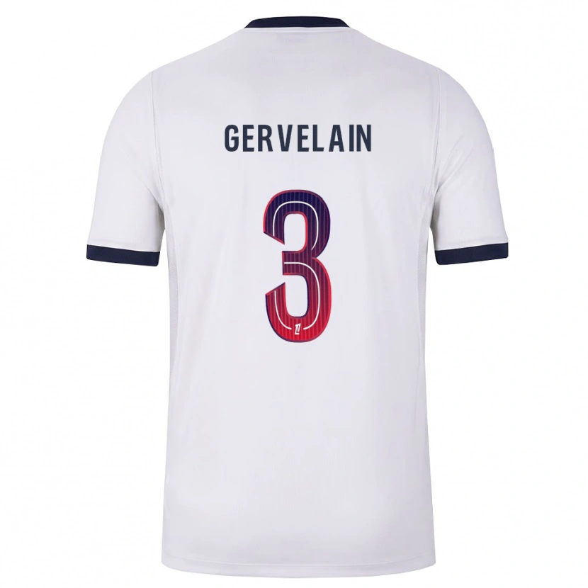 Danxen Kinder Jordan Gervelain #3 Weiß Schwarz Rot Auswärtstrikot Trikot 2026/27 T-Shirt Schweiz