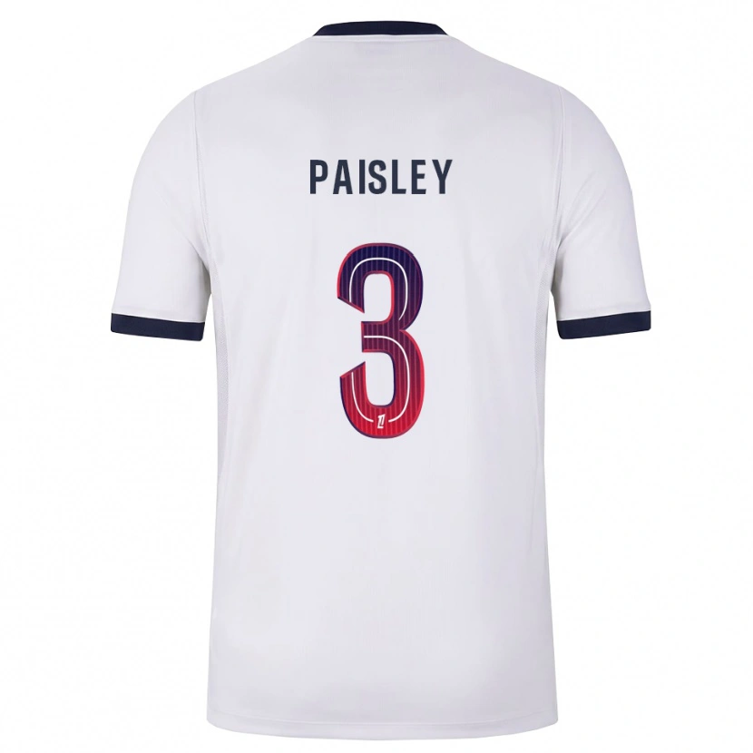 Danxen Kinder Jarell Paisley #3 Weiß Schwarz Rot Auswärtstrikot Trikot 2026/27 T-Shirt Schweiz
