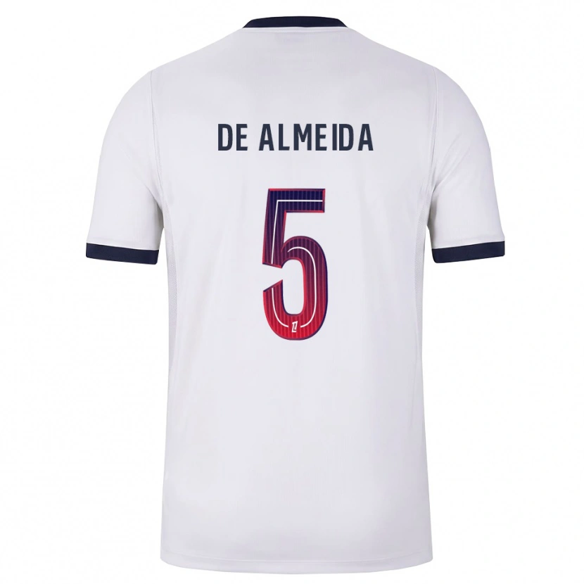 Danxen Kinder Elisa De Almeida #5 Weiß Schwarz Rot Auswärtstrikot Trikot 2026/27 T-Shirt Schweiz