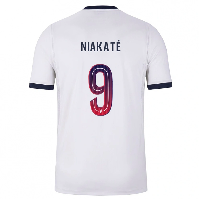 Danxen Kinder Maoula Niakaté #9 Weiß Schwarz Rot Auswärtstrikot Trikot 2026/27 T-Shirt Schweiz