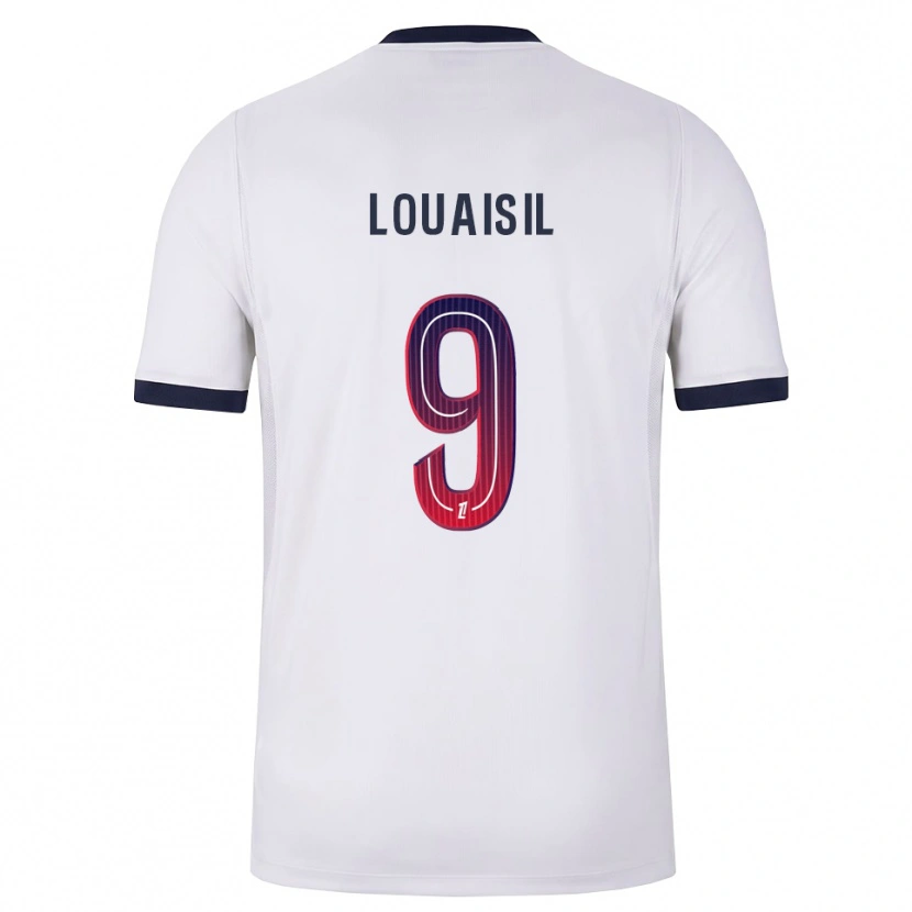 Danxen Kinder Kévin Louaisil #9 Weiß Schwarz Rot Auswärtstrikot Trikot 2026/27 T-Shirt Schweiz