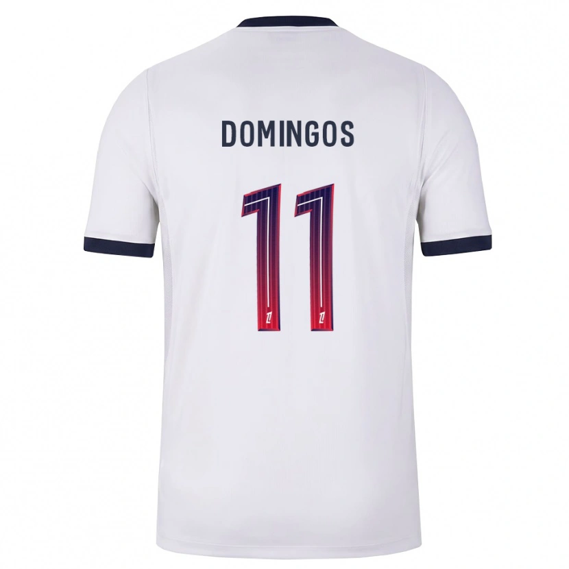 Danxen Kinder Fabio Domingos #11 Weiß Schwarz Rot Auswärtstrikot Trikot 2026/27 T-Shirt Schweiz