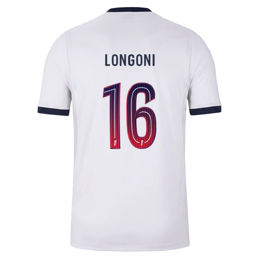 Danxen Kinder Alessandro Longoni #16 Weiß Schwarz Rot Auswärtstrikot Trikot 2026/27 T-Shirt Schweiz